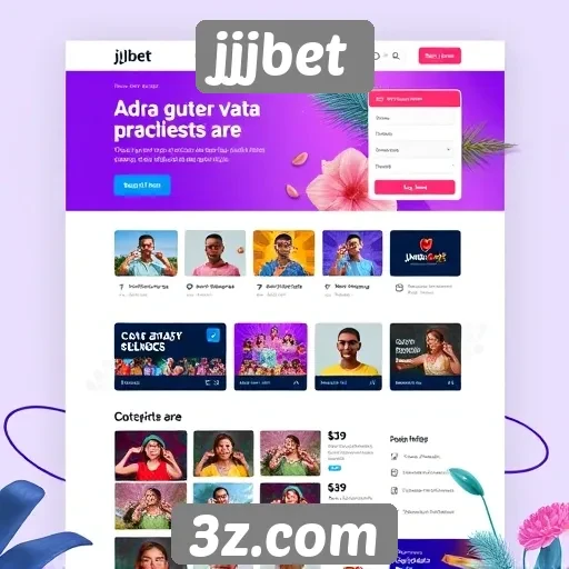Usabilidade e design do site jjjbet